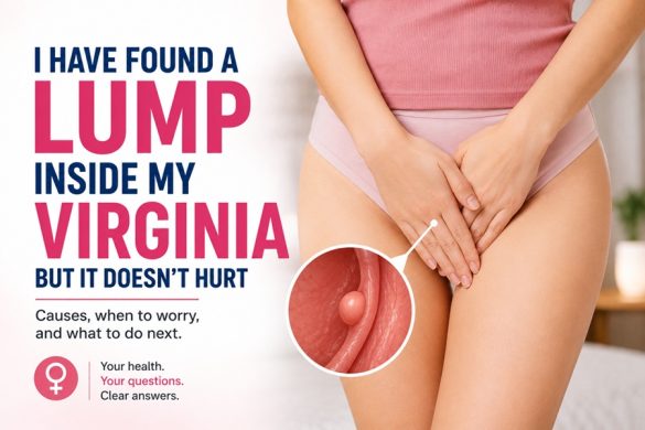 i have found a lump inside my virginia but it doesn't hurt